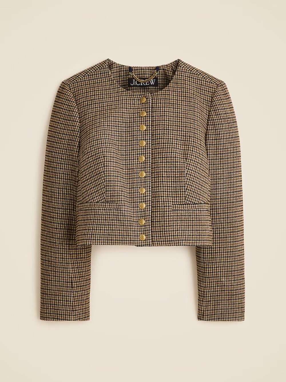 J. Crew Bridgette lady jacket in houndstooth wool blend • size 8 • NWT • CN795